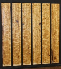 Figured 1/4 sawn limba guitar fingerboard blank. Sold individually