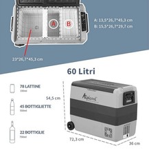 Frigo Congelatore Bizona Alpicool T60 a compressore - auto / campeggio