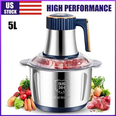500W Electric Food Chopper Electric Stainless Steel Processor Meat Grinder Mixer