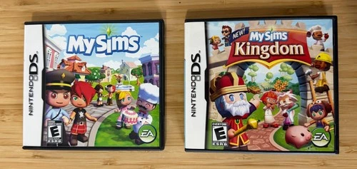 MySims & Kingdom Nintendo DS Game LOT (Complete) *TESTED* NICE!  my sims lite xl