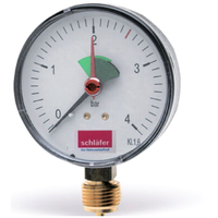 Manometer 3/8 FüR Druckminderer, Anzeigebereich 0-4 Bar, Anschluss Unten Ø 63 Mm