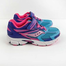 Saucony Cohesion 9 Pink Blue Purple Shoes Sneakers - US Size 3 Big Kids - NEW