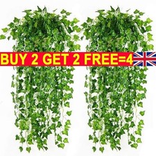 Artificial Ivy Vine Leaf Trailing Foliage Flower Hanging Fake Plant Garden UK