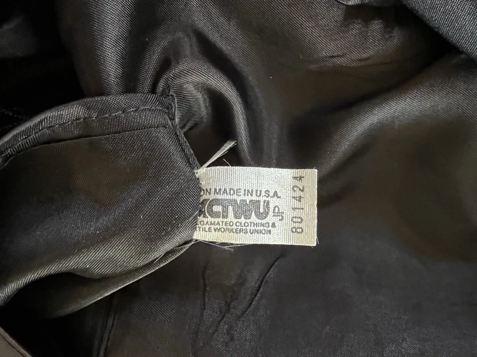 VTG Lord & Taylor Blazer Jacket Double Breasted 90s Black Classic Business 42L - Image 4 of 4