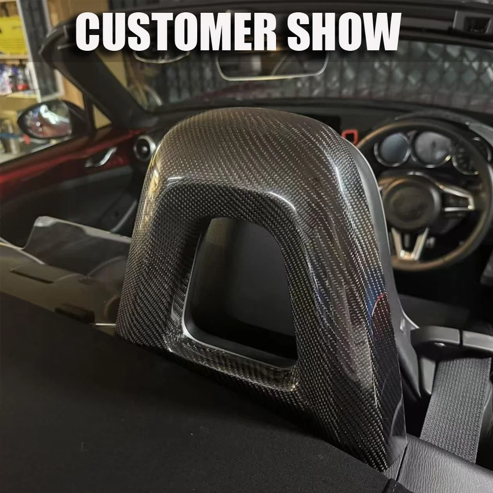 Cubierta trasera de asiento de fibra de carbono seco para Mazda MX5 MX-5 Miata ND 16-24 2 PIEZAS Foto 3 de 4