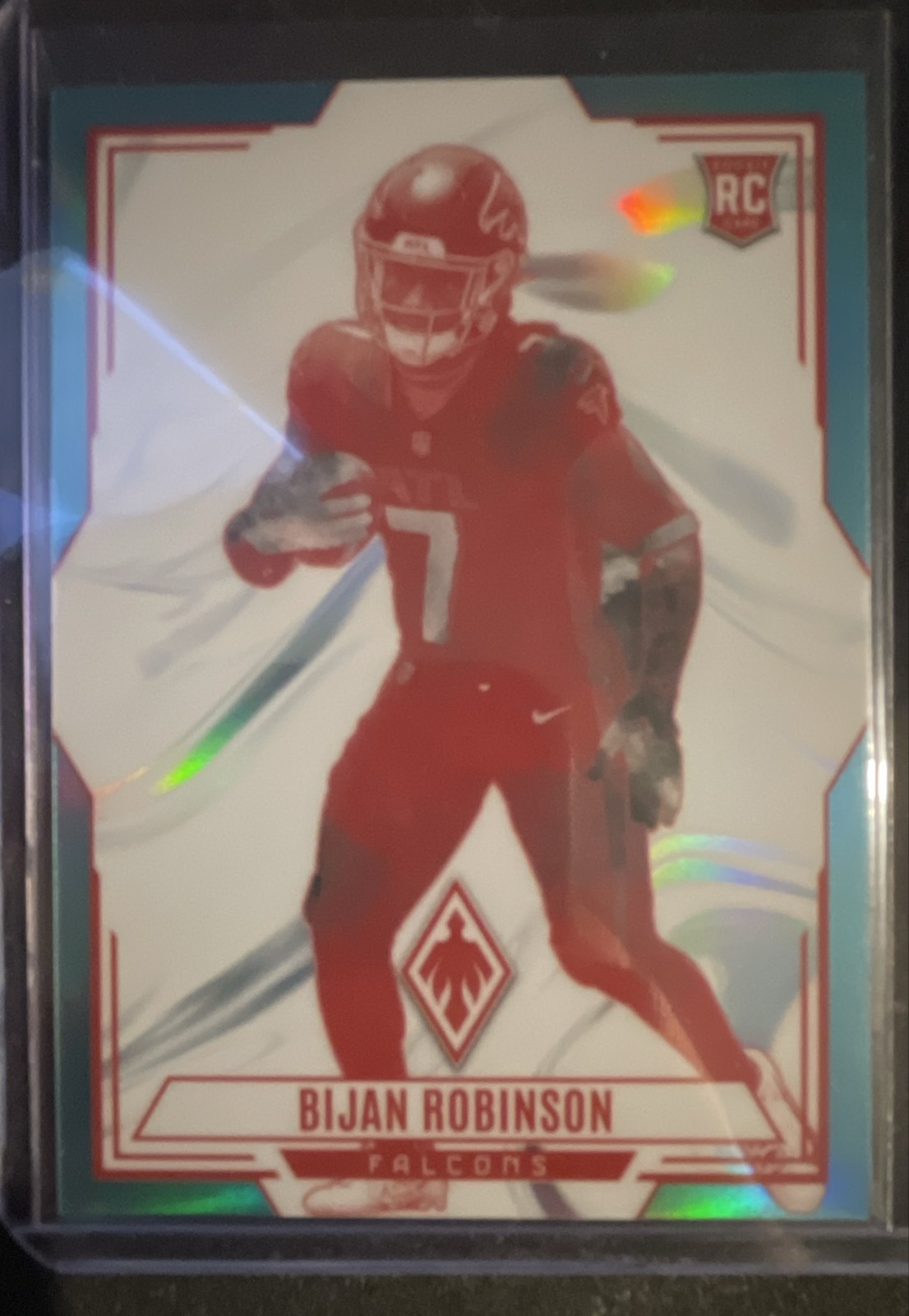 2023 Panini Phoenix - Contours Bijan Robinson #CON-18 Teal /150 (RC)