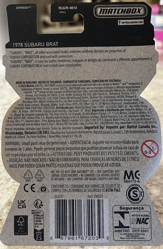 Matchbox - Moving Parts 1978 Subaru Brat 44/54 Matchbox 70 Jahre 2023 - Bild 2 von 3