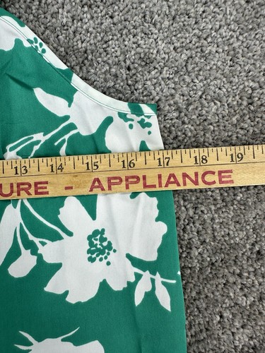 J.Crew Cami Tank Top Women's 2 Green & White Spaghetti Strap - Picture 4 of 8