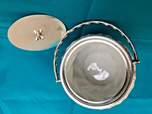 Vintage CRACKER BUSCUIT JAR circa 1900 with Flower Motifs - Picture 5 of 12
