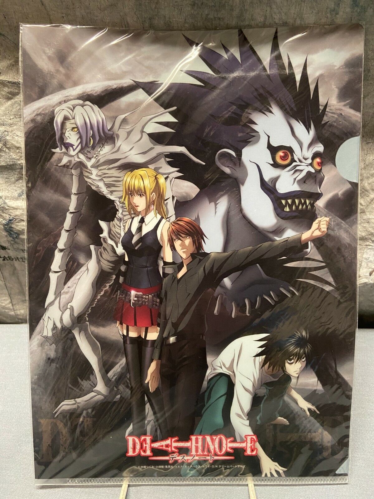 Death Note anime clear file folder authentic Kira Light Yagami L Ryuk Misa  Rem