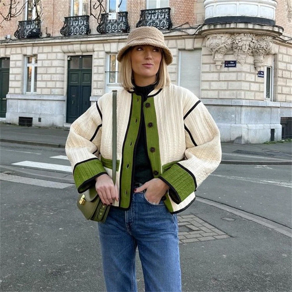 Women Autumn Jacket Long Sleeve Button Coats Loose Fashion Wide Sleeve Outerwear
