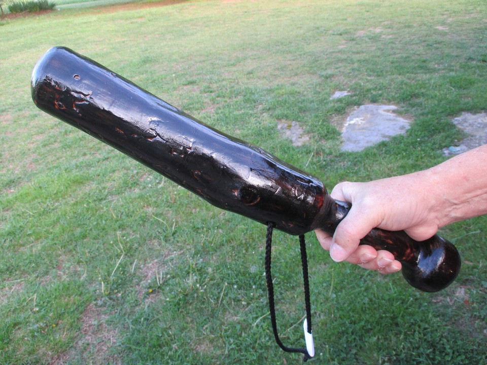 Pine wood fish tire knocker shillelagh cudgel 2X eBay