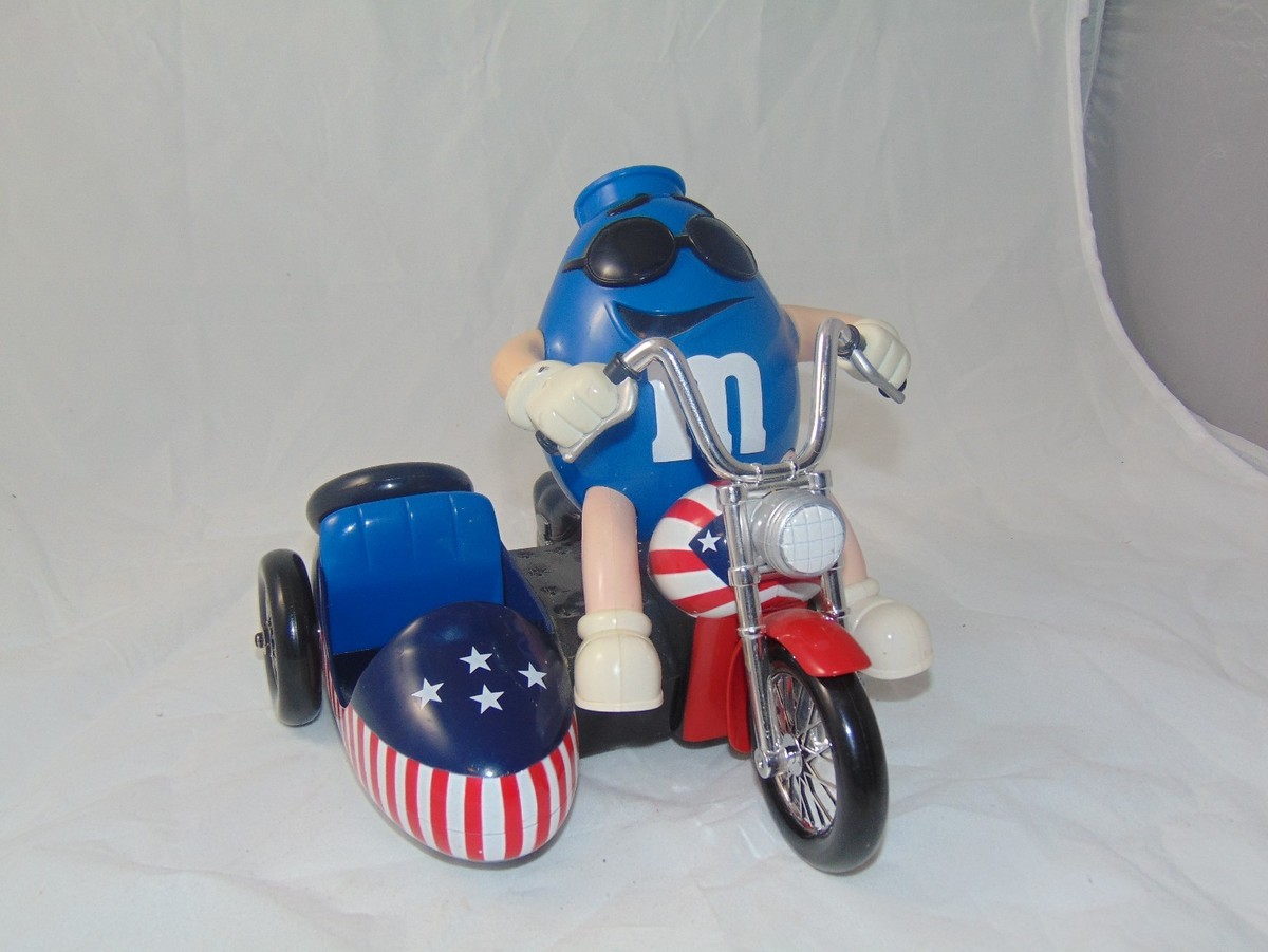 アメコミ M&M's Red White & Blue Candy Dispenser M&M's Red White & Blue Motorcycle Candy Dispenser Limited
