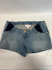 Isabel Maternity by Ingrid Isabel Side Panel Midi Maternity Jean Shorts -
