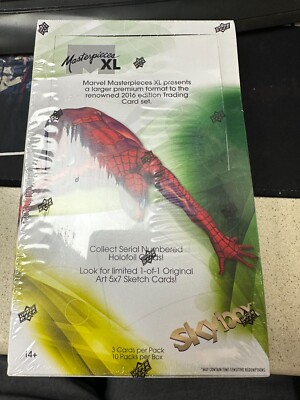 2024 Upper Deck Marvel Masterpieces XL Trading Cards Hobby Box New