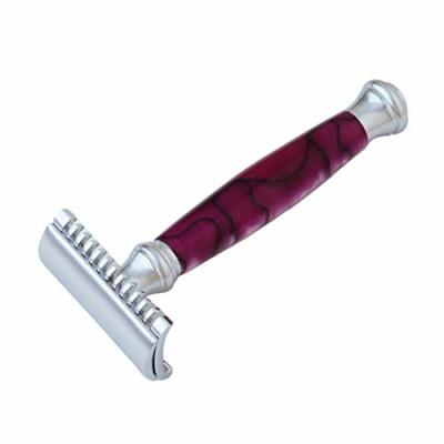 Pearl Shaving Double Edge Safety Razor Platinum series PURPLE Close Comfort Shav