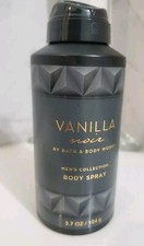 Bath  Body Works Vanilla Noir Men  s Collection Body Spray 3.7 Oz NEW