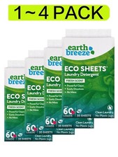 Earth Breeze DETERGENT Sheets-Fresh Scent, 60...