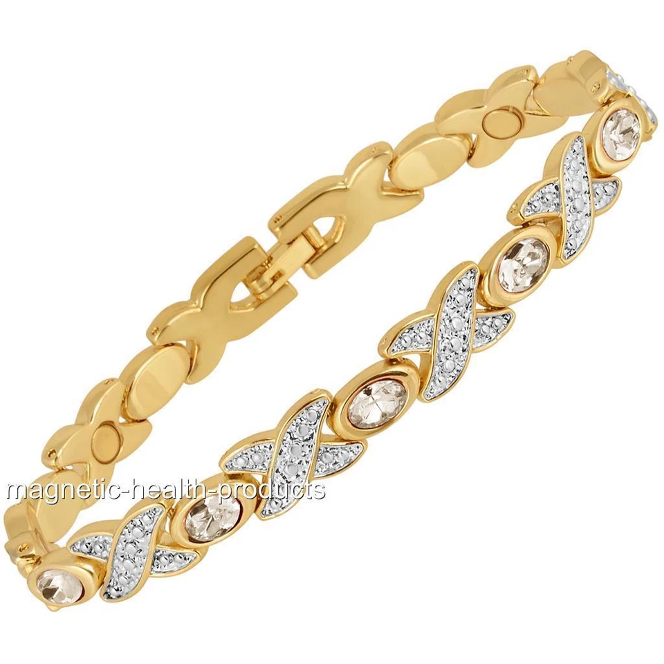 LADIES MAGNETIC HEALTH BRACELET CARPAL TUNNEL BANGLE ARTHRITIS PAIN RELIEF 32