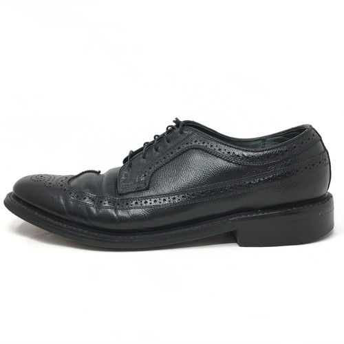 Dexter Longwing Oxfords Dress Shoes Mens Size 12 Black Grain Leather Lace Up - 第 5/8 張圖片