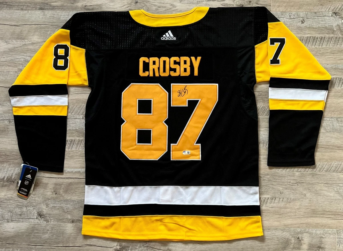 Sidney Crosby Signed Jersey Pittsburgh Penguins Black Adidas