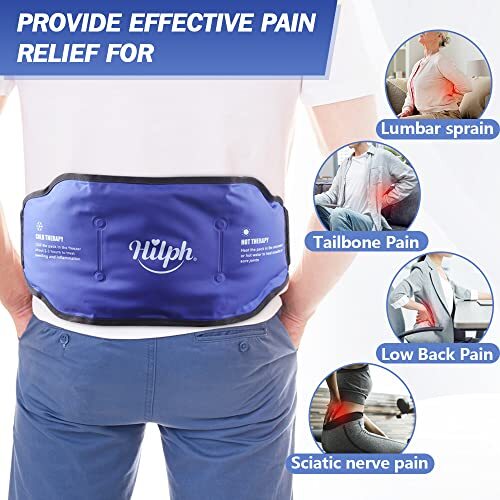 Back Pain Cold Reusable Ice Pack Belt Therapy for Lower Lumbar Sciatic Nerve eBay