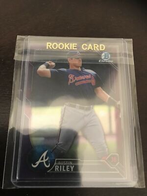Bowman Chrome 2016 Austin Riley Braves Rising Star Prospect Purple SP /250
