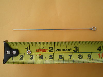 100 PCS. LOOPED STAINLESS STEEL LURE SHAFT WIRE FORM .039 X 4'' MAKE ''SPINNERS''