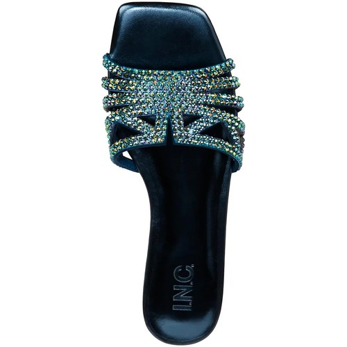 I.N.C. "TIANAH" EMBELLISHED FLAT BLUE BLING SANDALS SIZE 6.5M MSRP 49.50 NEW - Picture 3 of 12