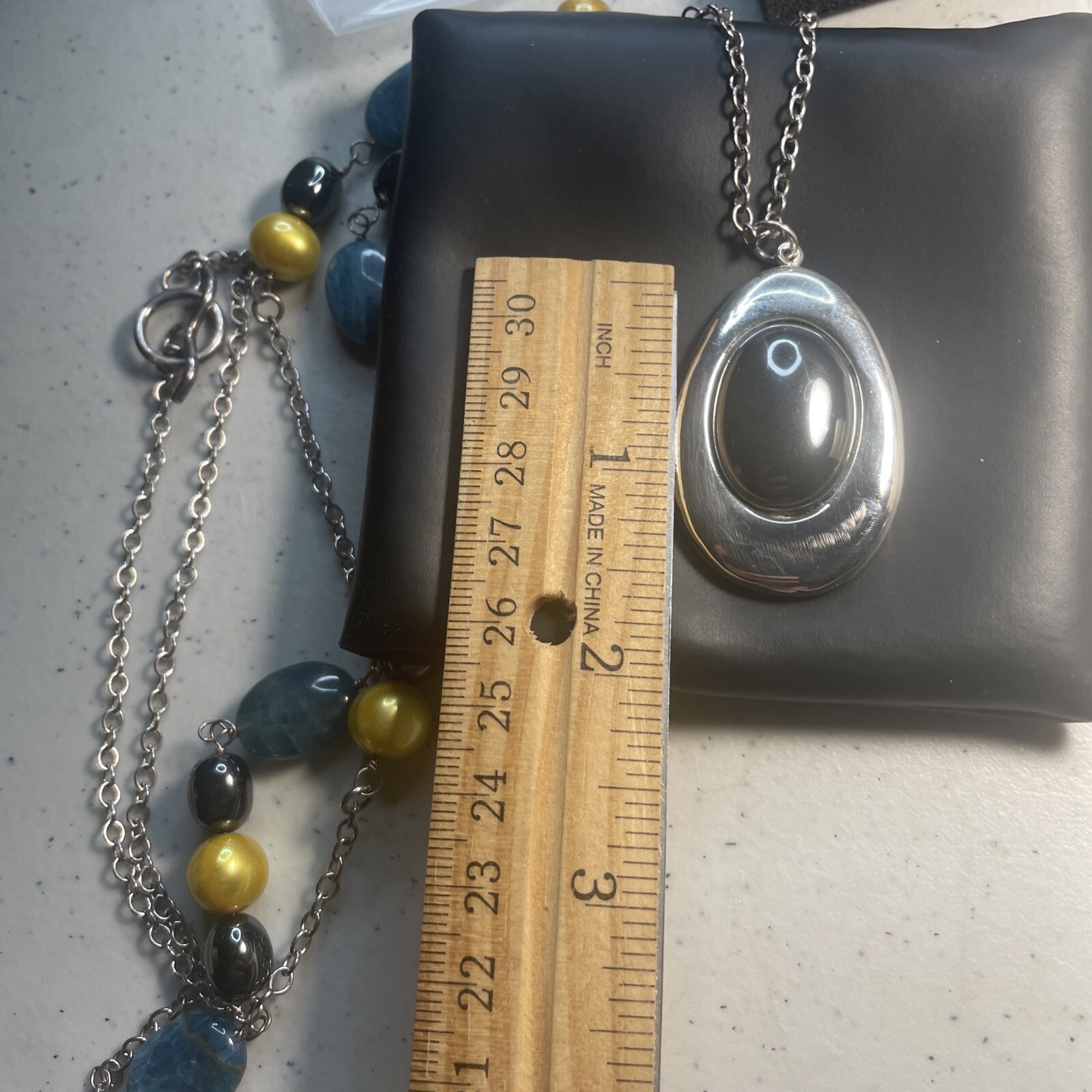 Simon Sebbag 36 Inch Solid Sterling Hematite And … - image 6