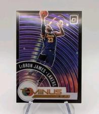 LeBron James 2020-21 Panini Optic Basketball T-Minus 3 2 1 Purple Prizm SP #9