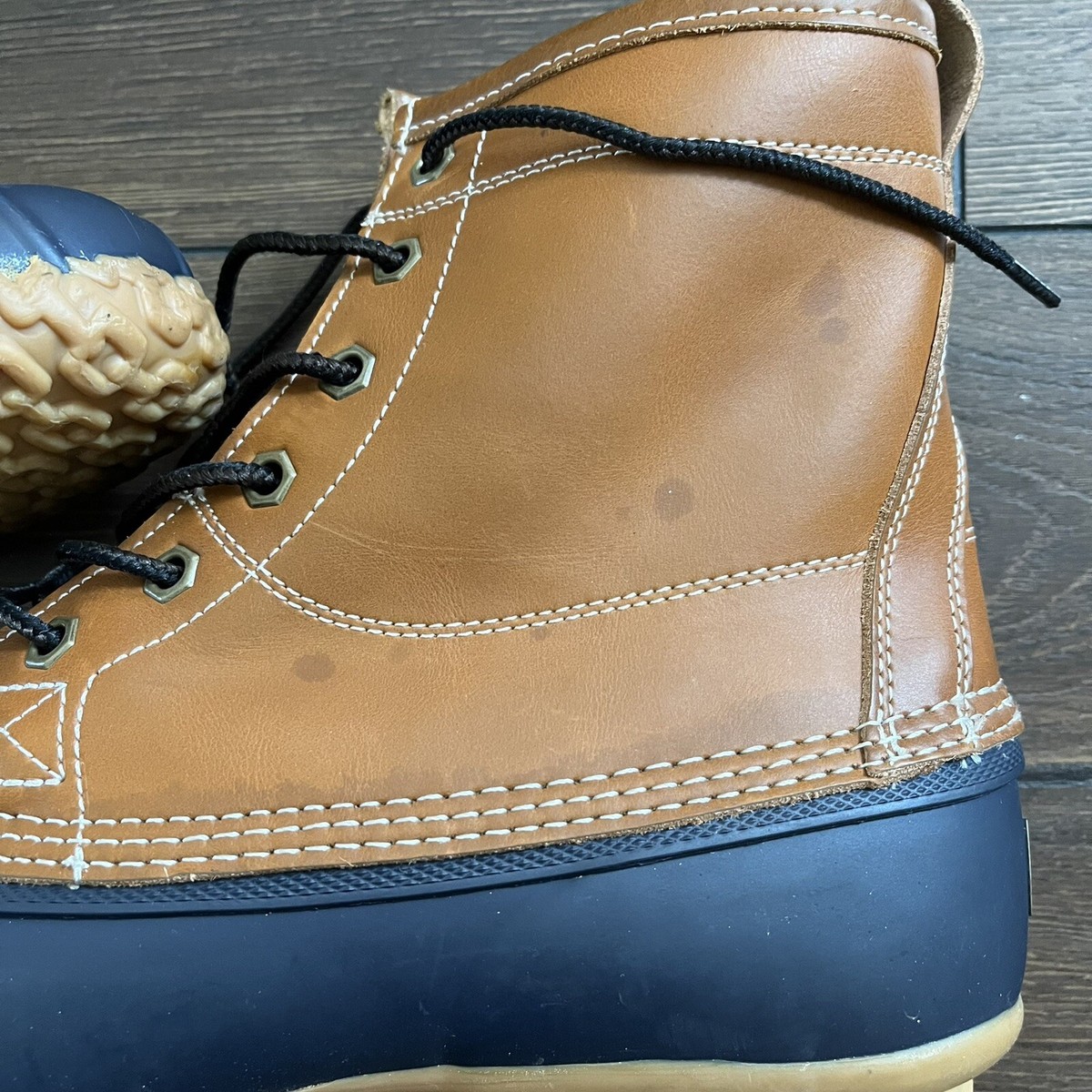 Bass Mens Size 10 Waterproof Duck Boots Mallard Outdoor Rain  display picture 3