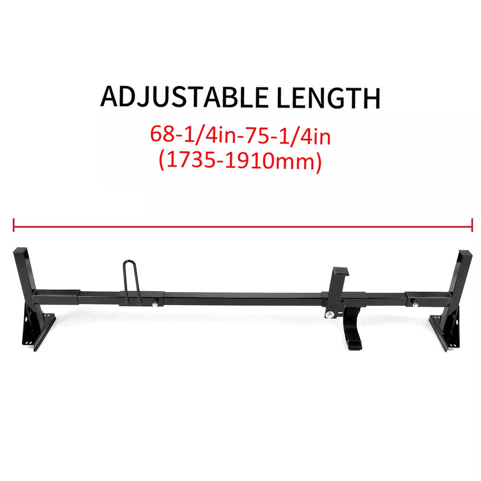 Регулируемый багажник на крышу фургона 750 фунтов 68–75 дюймов 3 шт для Chevy Ford GMC Express - Изображение 2 из 2