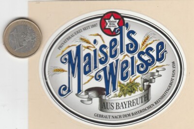 sticker. C45bièr. beer. MAISEL'S WEISSE