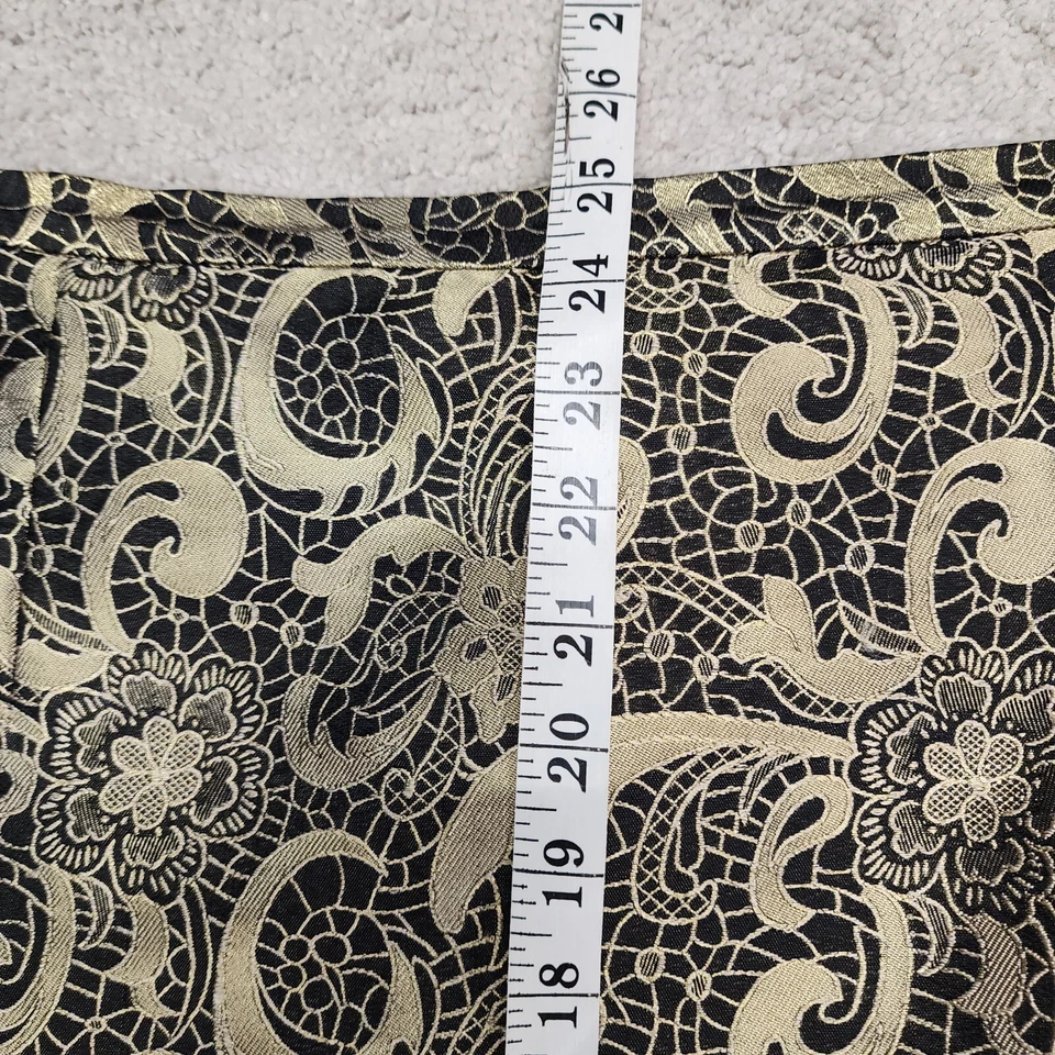 Falda lápiz ANN KLEIN para mujer forrada negra y dorada oscura 12 Academia Foto 4 de 4