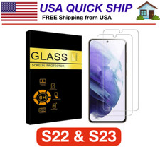 2 Pack Samsung Galaxy S22 S23 Ultra Plus Tempered Glass Screen Protector Camera