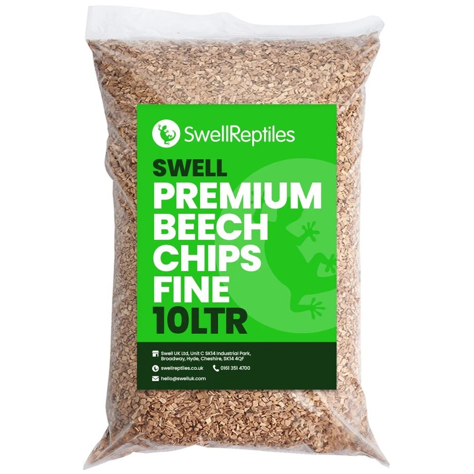 Swell Reptiles Beech Chips Fine Premium Substrate 2 x 10l - 2 x 20l Bags
