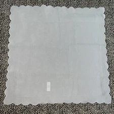 Sferra Alice 618 Gray Egyptian Cotton Euro Pillow Sham Scalloped Edges NWOT