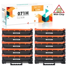 10x CRG-071 Toner Cartridge for Canon 071 imageCLASS Mf273dw MF272dw LBP121dn