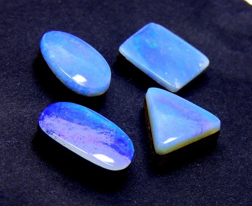 4 Stck. Natürlicher Australischer Opal Doublet Edelstein, Großhandel Edelstein Lot 11,50 Ct. - Bild 3 von 7