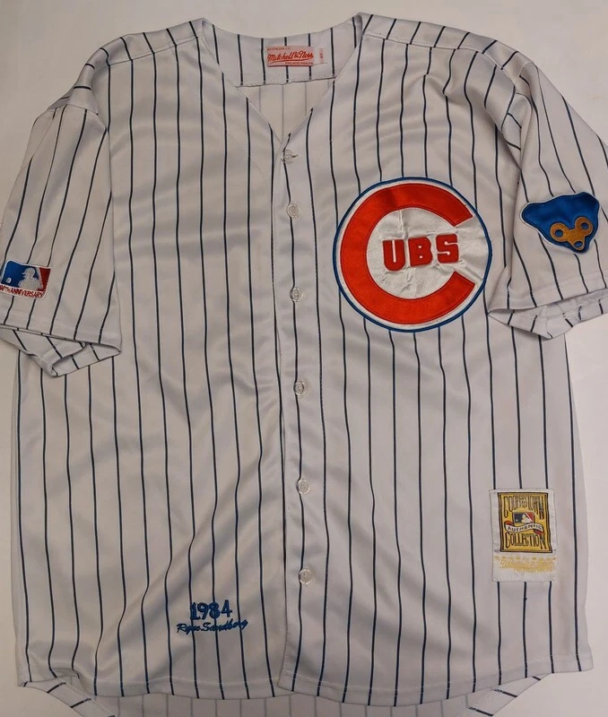 Vintage Mens Mitchell & Ness Chicago Cubs Jersey 1984 Ryne Sandberg #23  Size 48