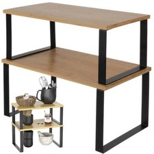 2Scaffale Porte Micro-Ondes Électroménager Étagère Cuisine Porte Outils Épices