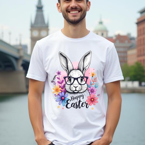 Family Bunny Happy Easter T-Shirt Tee Festival Holiday Matching Outfit 2#ED - Picture 8 of 24