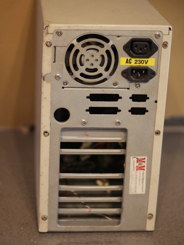 AT CASE Tower beige 90s retro MHz LCD w. PSU - Picture 13 of 14
