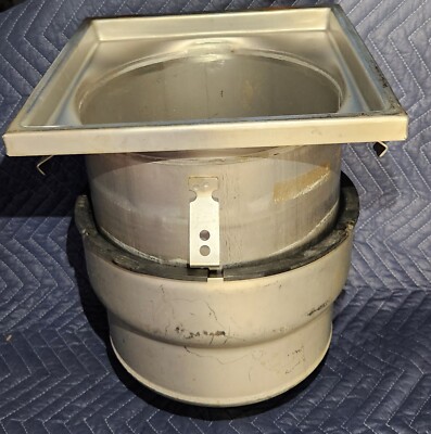 4'' ADJUSTABLE 304-STAILESS STELL FLOOR DRAIN  WHIT  12''X 12'' NIKALOY ESCUARE TOP
