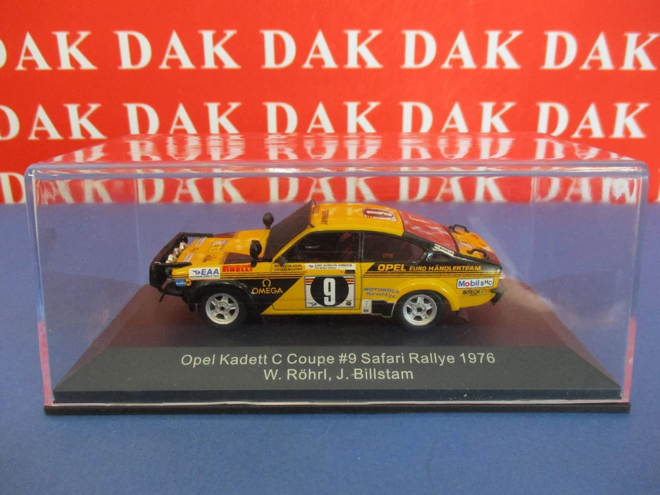 Die cast 1/43 Modellino Auto Opel Kadett C Coupe Rally Safari 1976 W. Rohrl CMR - Immagine 4 di 4