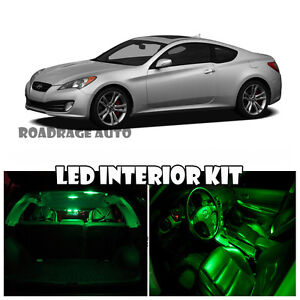 Details About For 10 12 Hyundai Genesis Coupe Interior Hid Led Kit Light Bulb Green