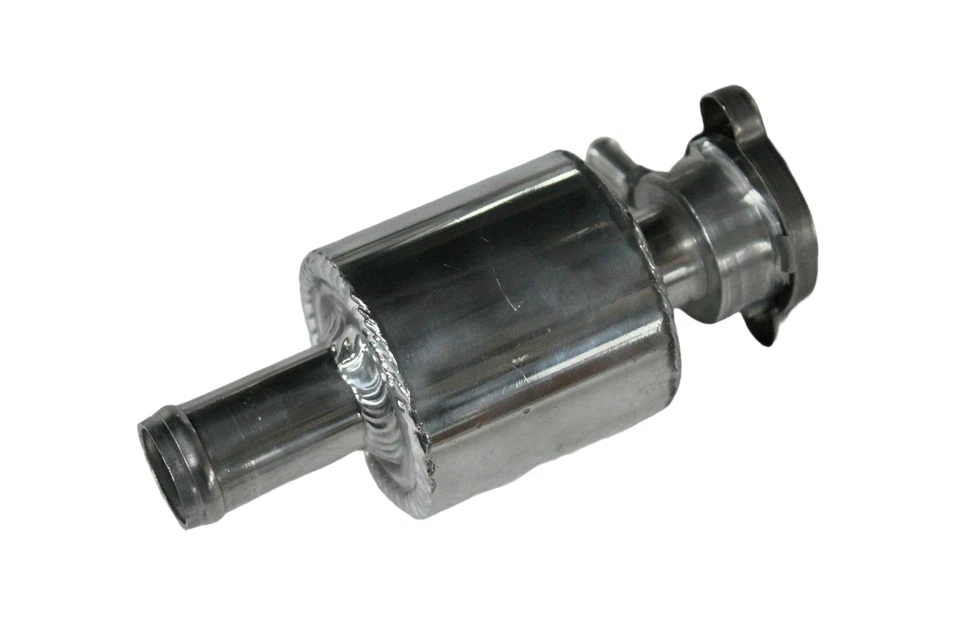 Tanque de expansión de refrigerante de radiador de aleación universal con tapa Foto 2 de 4