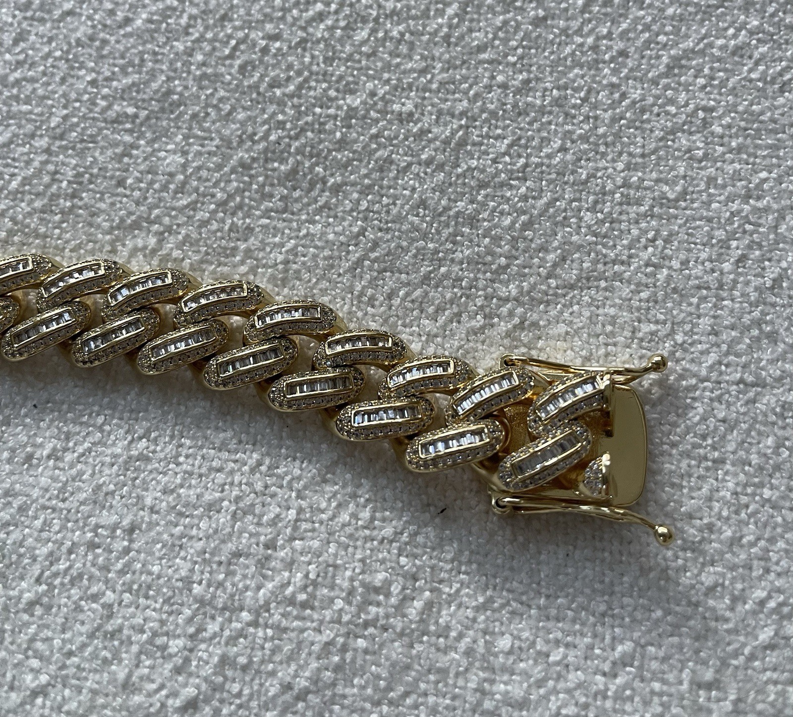 Designed Solid Link Chain Necklace 18 Inch Length - image 4