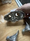 VNT Silver Toned Pewter “Love Birds”, On A “Rose Bush” Made In Japan, Salt & Pep — photo 4